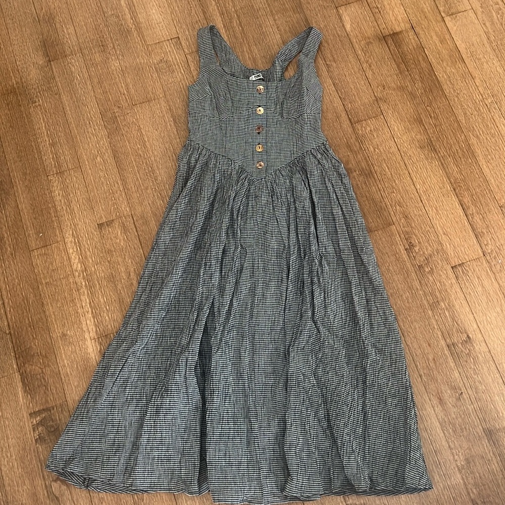 Ciao Lucia crinkled gingham Coretta dress XS NWT